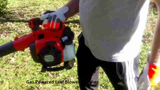 Gas Powered Leaf Blower Mulcher