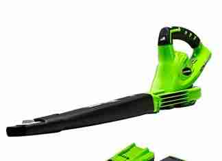 greenworks 40v 150 mph cordless leaf blower 20ah battery and charger