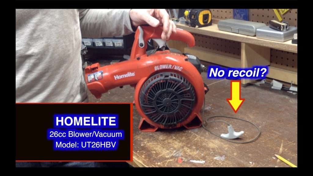 How Do You Fix Cord Retraction On Electric Leaf Blowers?
