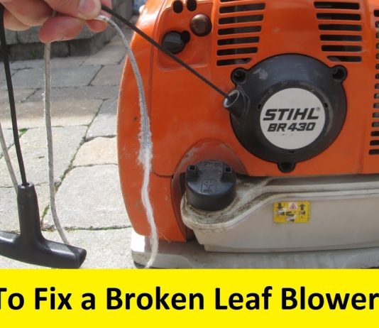 how do you fix cord retraction on electric leaf blowers 4