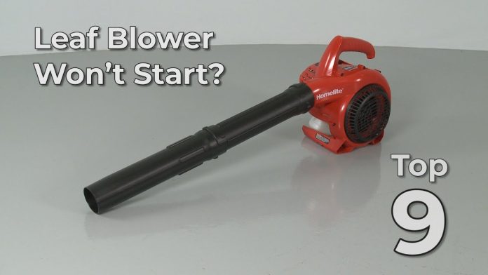 how do you troubleshoot a leaf blower with no suction 5