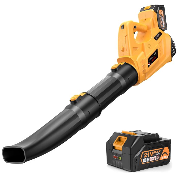 how long does the battery of a cordless leaf blower typically last 5
