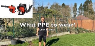 what safety gear should you wear when using a leaf blower 5