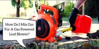 what type of fuel do gas leaf blowers use 4