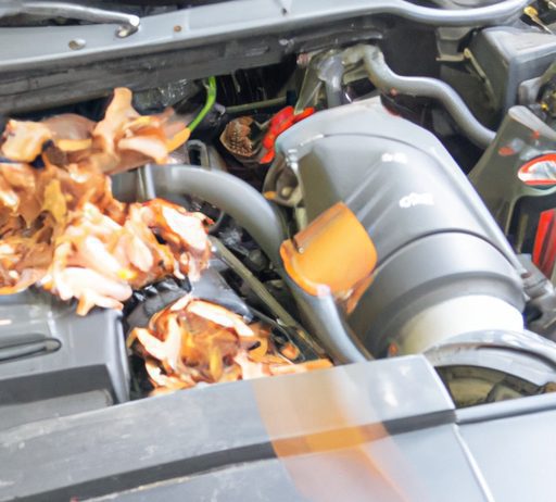 can i use a leaf blower to clear leaves from my cars engine bay