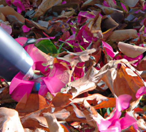 can leaf blowers handle clearing leaves from flower beds