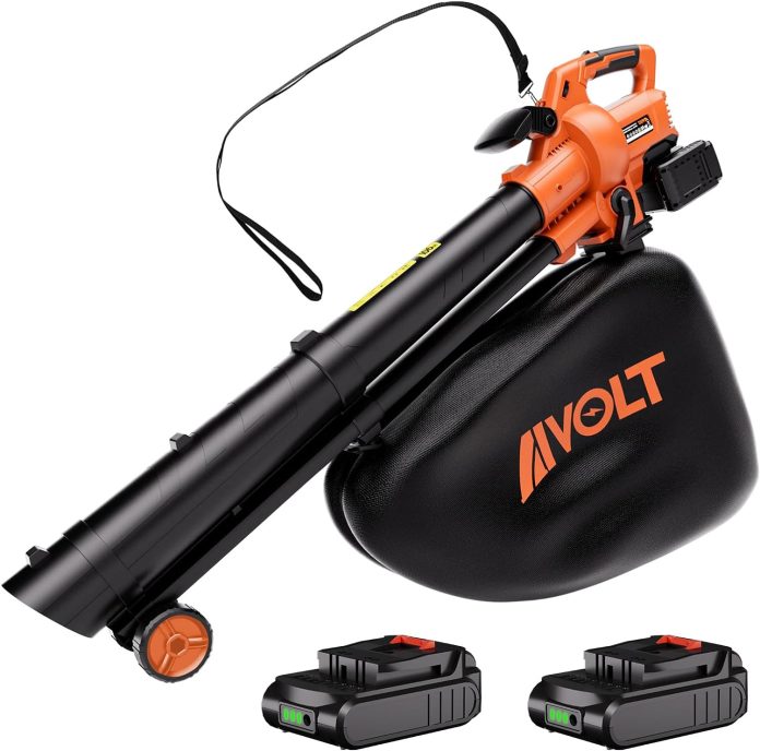 aivolt cordless leaf blower vacuum with bag review