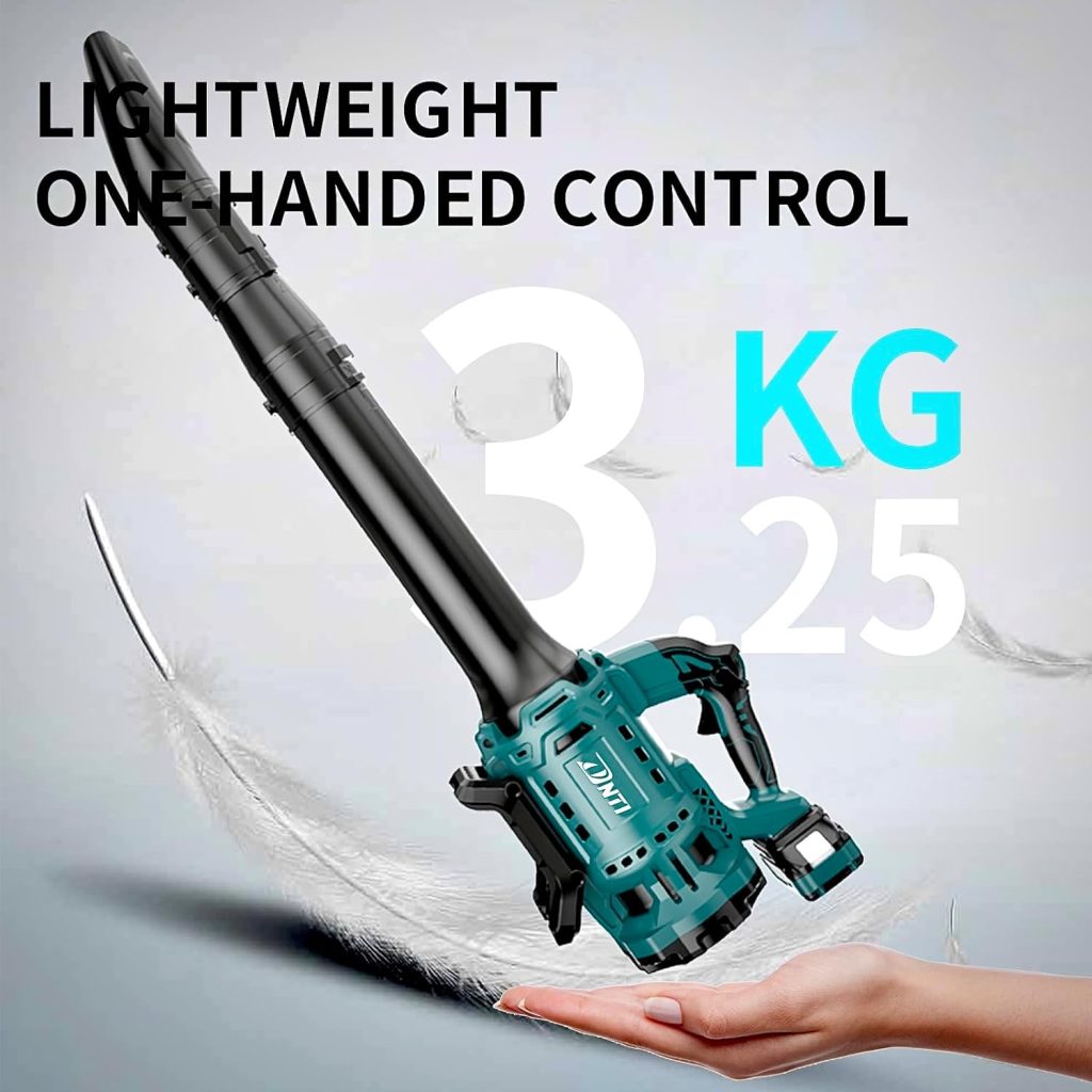 500 cfm Cordless Leaf Blower Brushless Electric Adjustable Speed Control Cordless Leaf Blower for Lawn Care and Garden Work 20V 4.0Ah Battery  Fast Charger