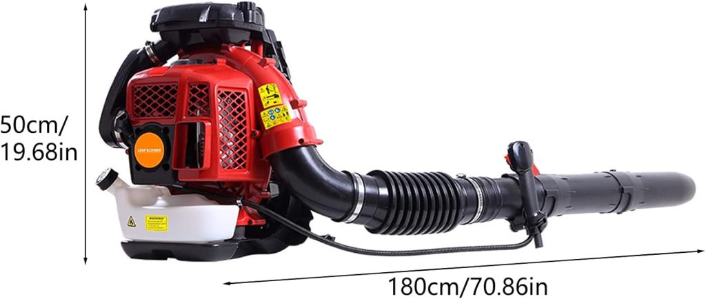 Backpack Blower, 900CFM 80CC Gas Leaf Blower, 2-Stroke Engine Backpack Blowers Gas Powered, for Patio Yard Sidewalk Small Gas Blower Shipping from US Fast Arrival