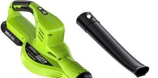 cordless electric leaf blower with 2 batteries and charger 160mph 21v battery powered lightweight blower for lawn care p