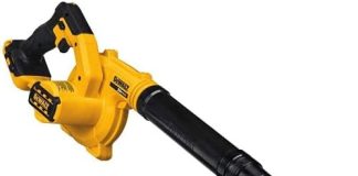 dewalt 20v max blower 100 cfm airflow variable speed switch includes trigger lock bare tool only dce100b 4