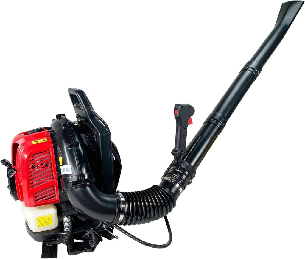 Gas Powered Backpack Leaf Blower, Lightweight Backpack Blower, 200MPH, 52cc, 2-Cycle, Powerful Clearing Performance