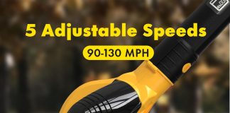 twinkle star leaf blower cordless battery powered leaf blower with 2 battery and charger rechargeable electric handheld 1 4