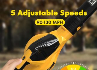 twinkle star leaf blower cordless battery powered leaf blower with 2 battery and charger rechargeable electric handheld 1 4