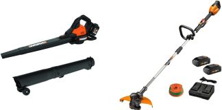 worx 40v 3 in 1 leaf blower vacuum mulcher cordless with brushless motor battery charger 2 batteries included 4